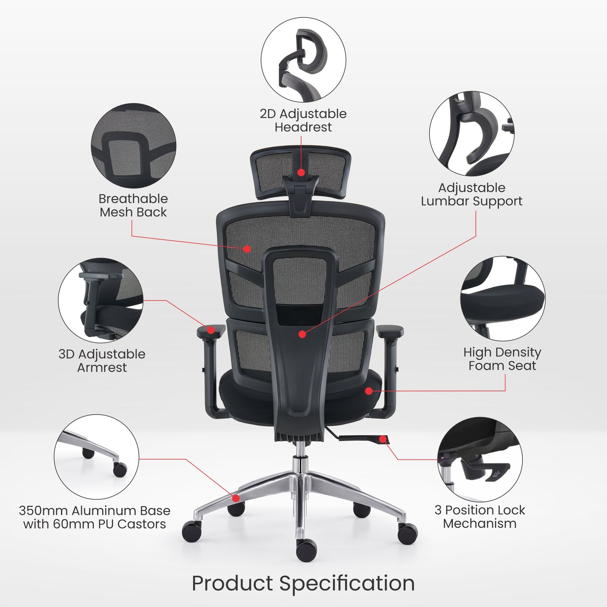Rocket Ergonomic Chair: Blast Off to Productivity and Comfort