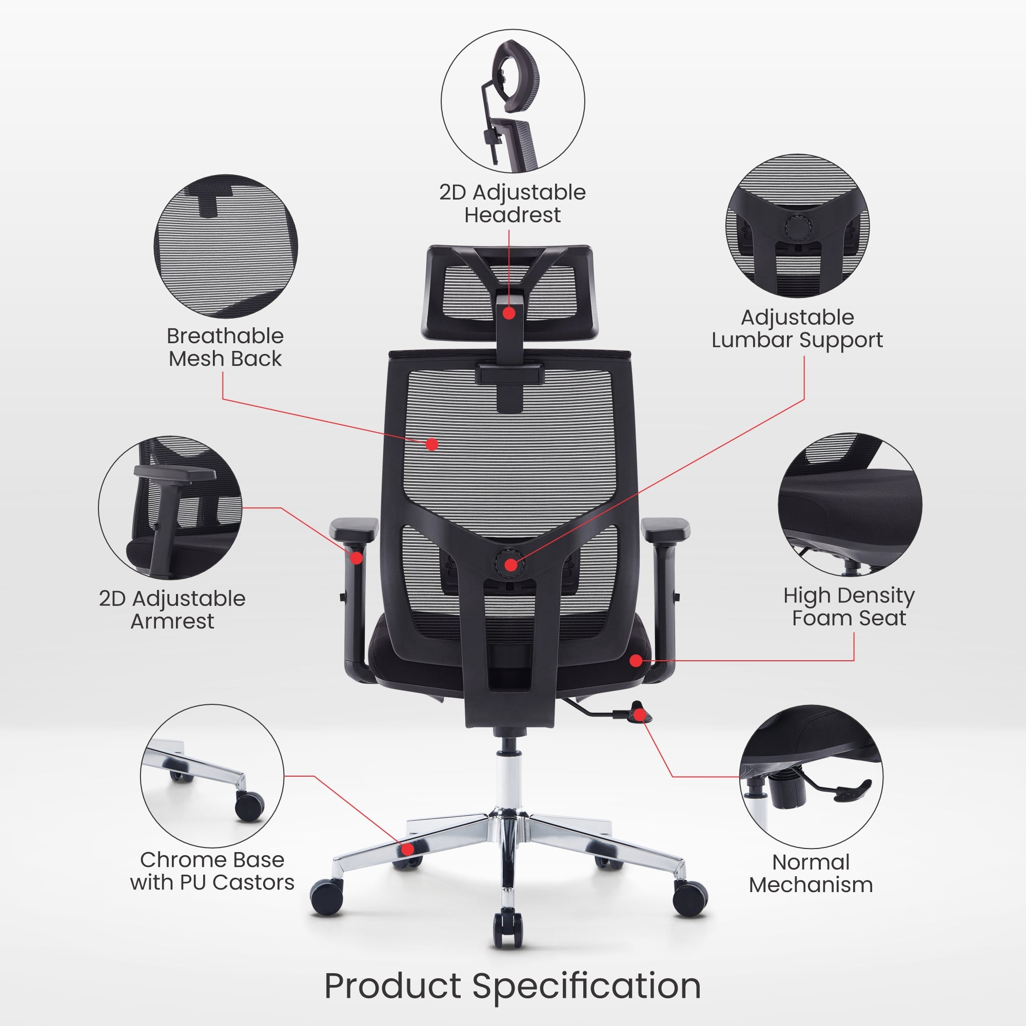 Elite Ergonomic Chair: Uncompromised Support for Peak Performance