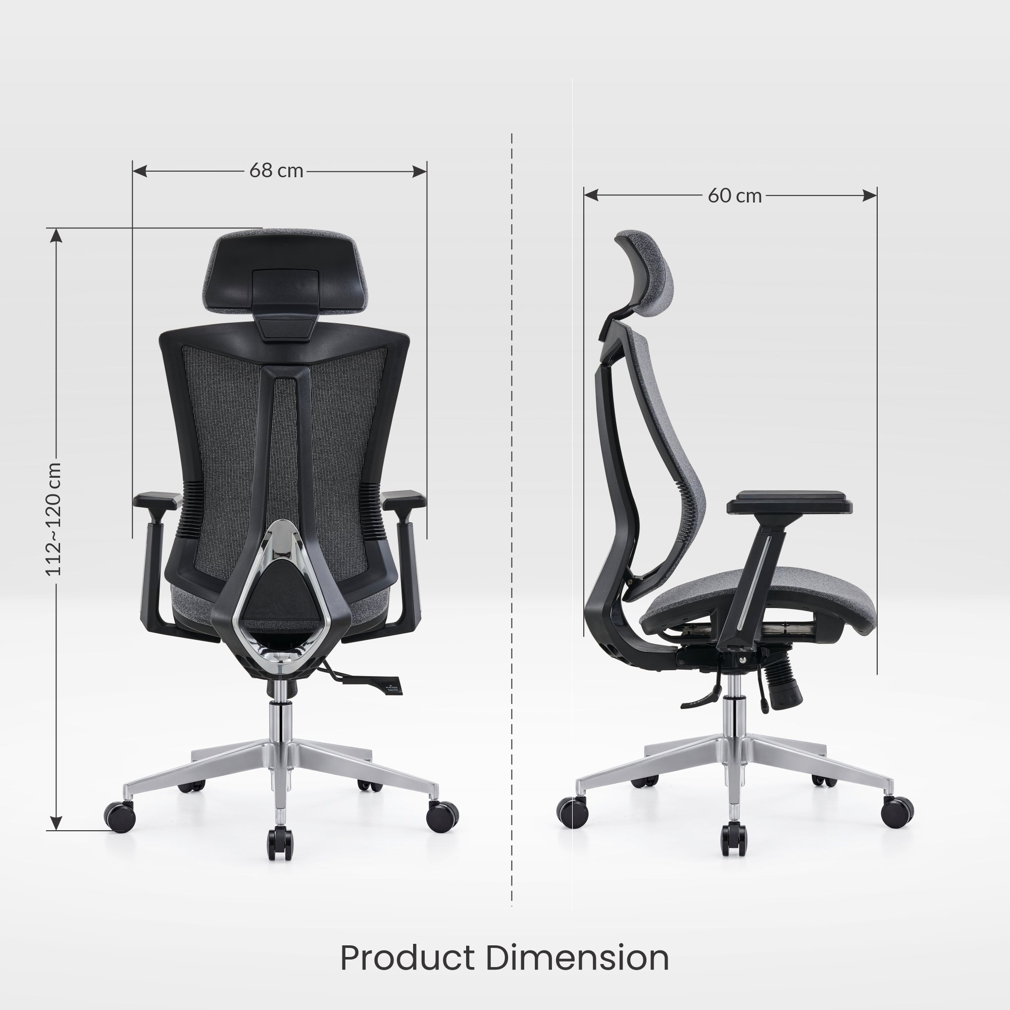 Dense Mesh Chair: Unwavering Support Meets Breathable Comfort