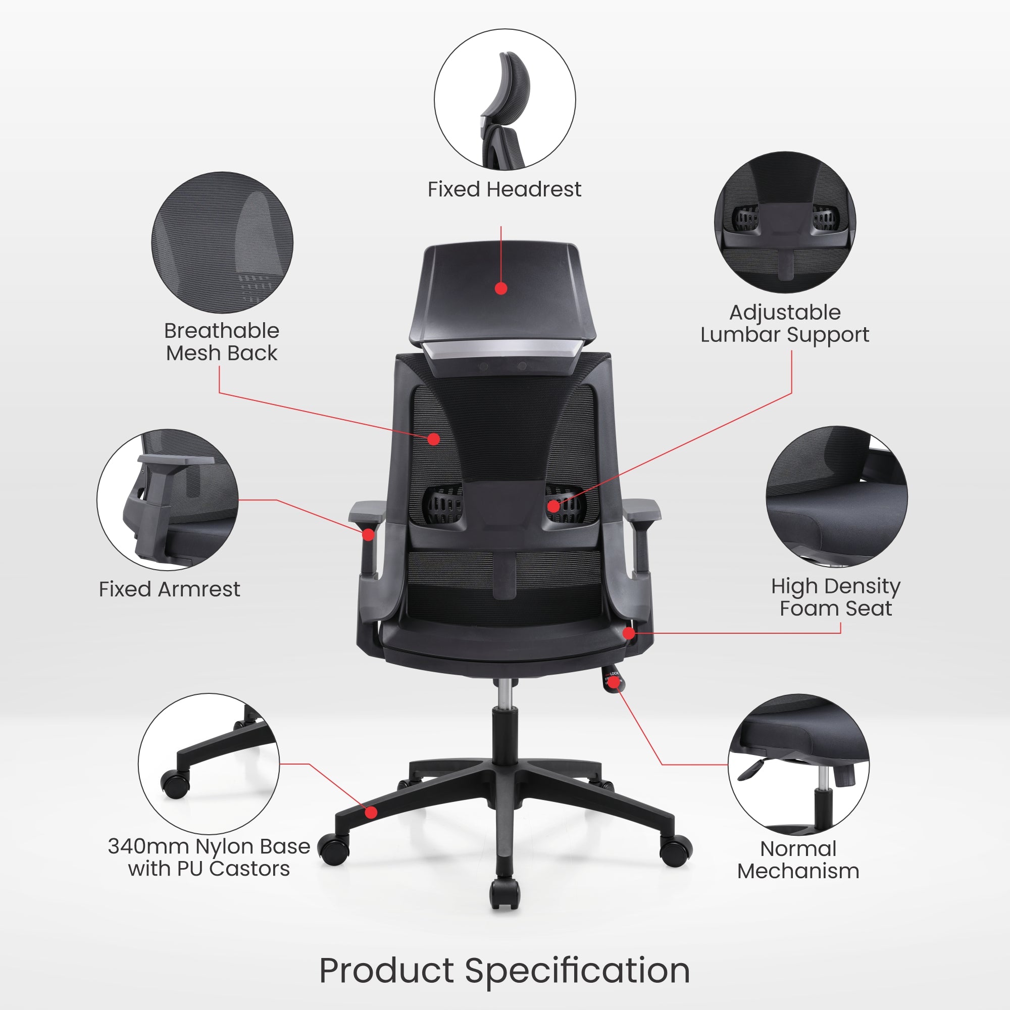 ZEN Mesh Chair: Find Your Calm in Breathable Comfort