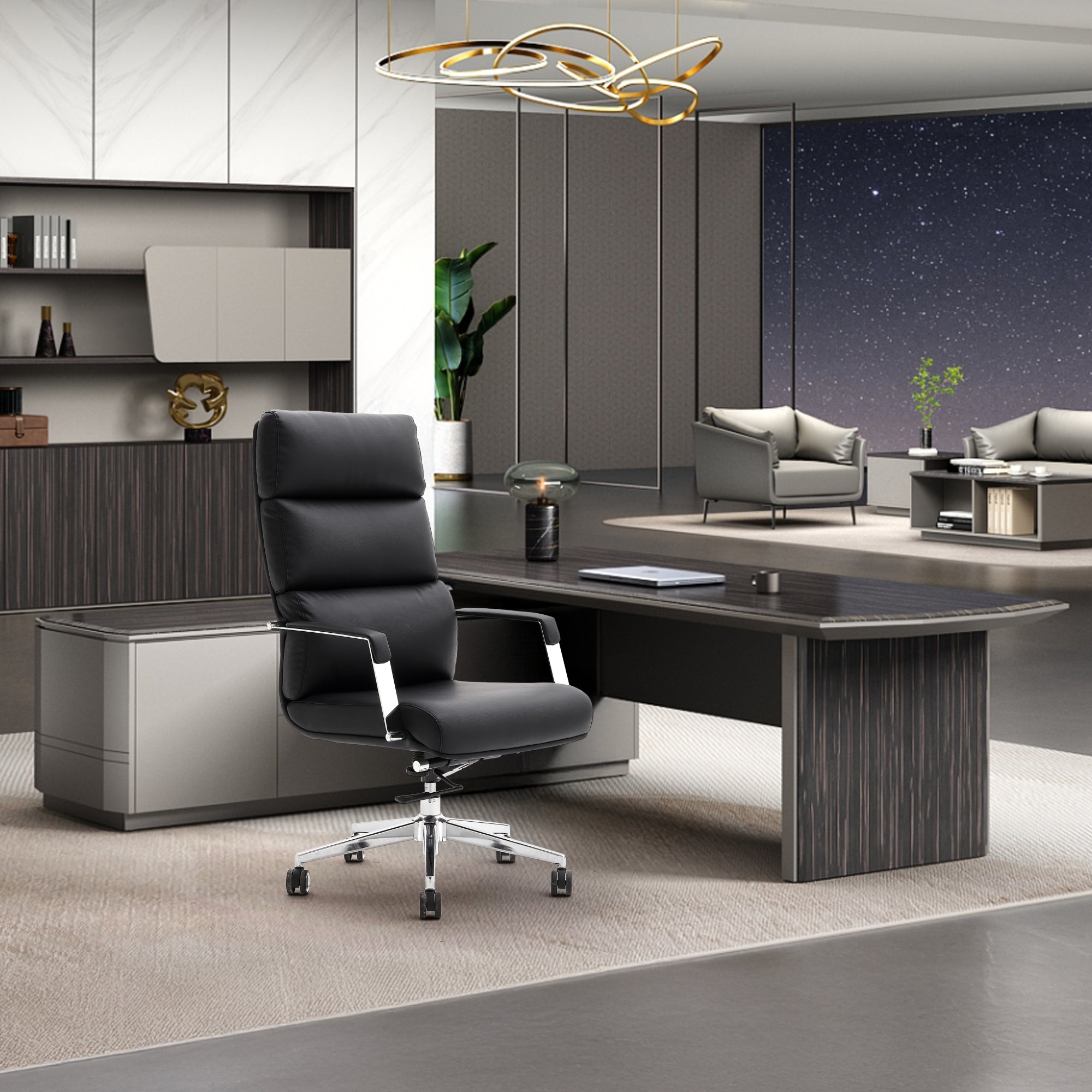 Puffer PU Leather Chair: Luxe Comfort with a Modern Edge