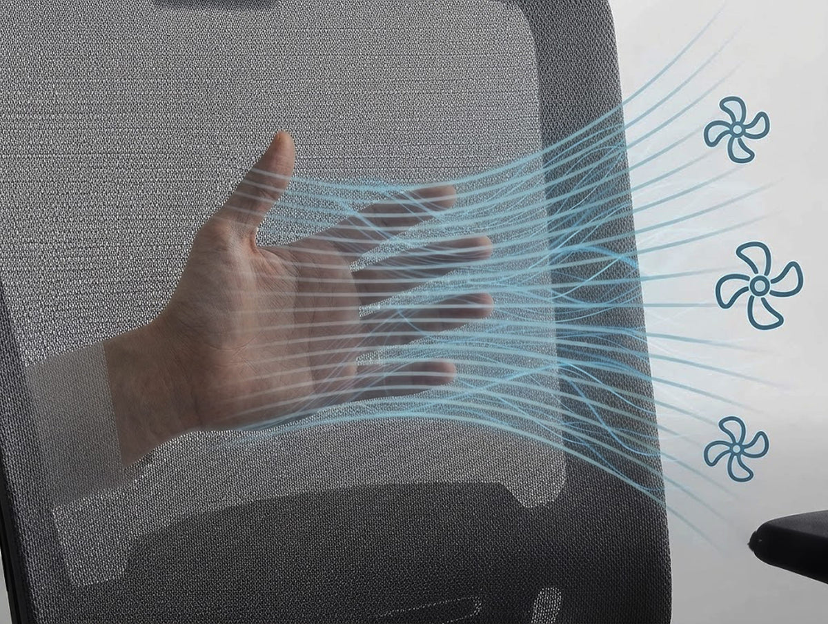 Breathable mesh backrest
