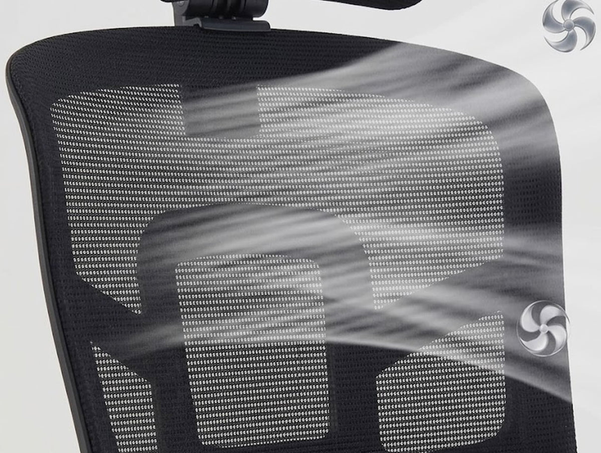 Breathable mesh backrest