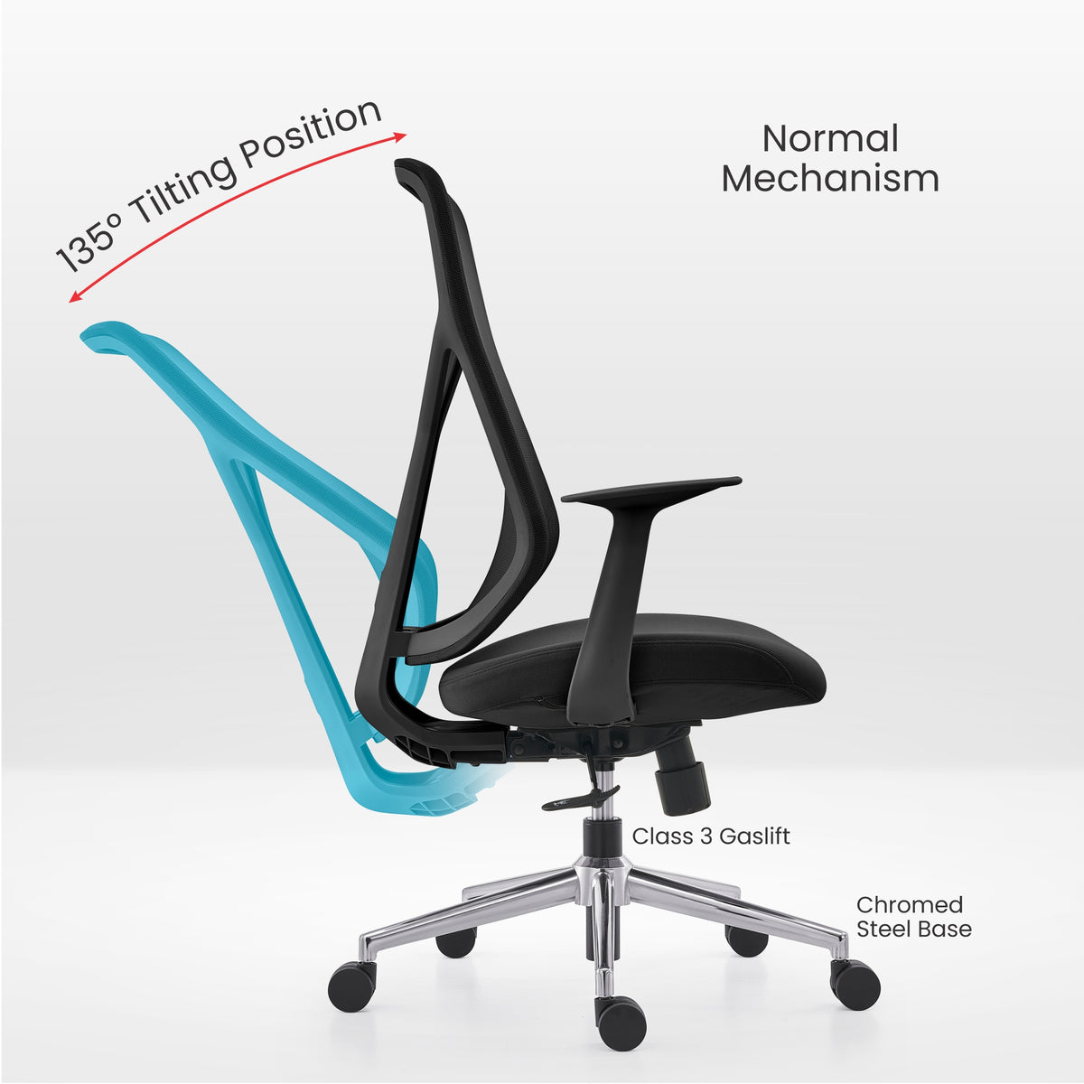Donvale Ergonomic Chair - Black
