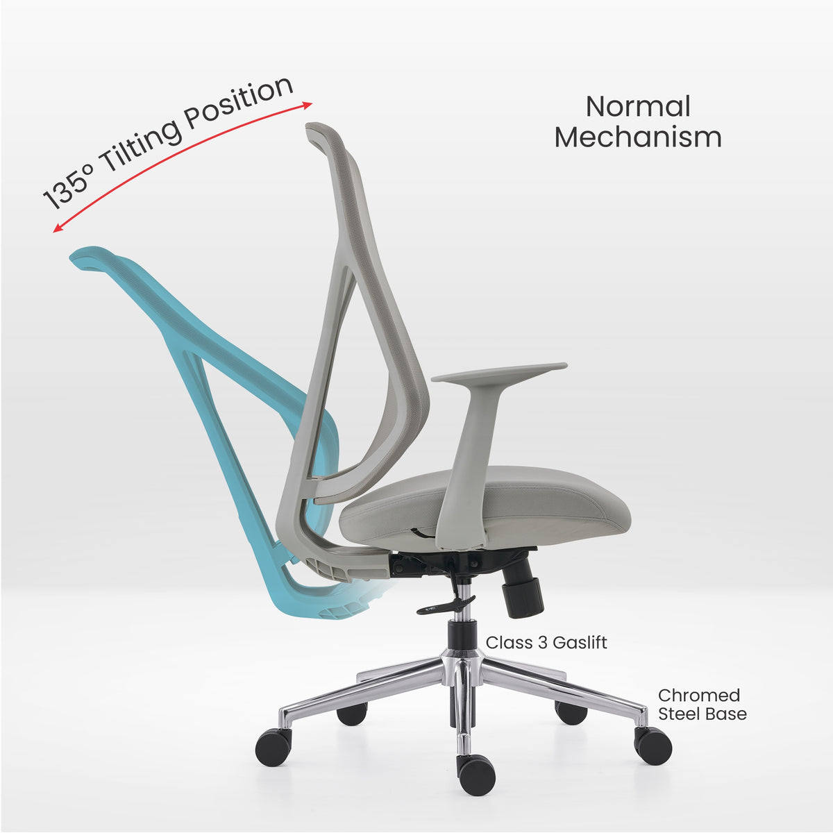 Donvale Ergonomic Chair - Gray