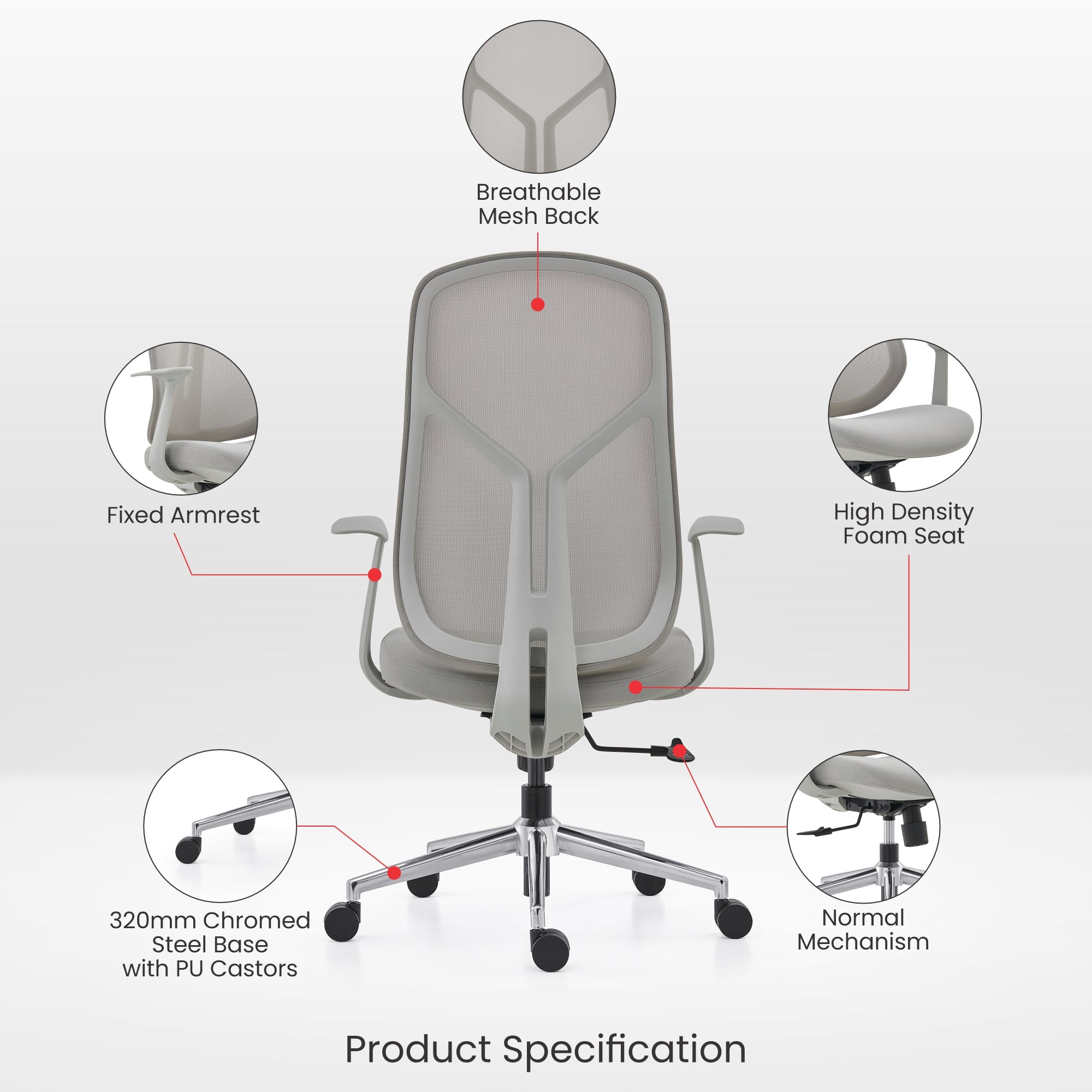 Donvale Ergonomic Chair: Work in Comfort and Style
