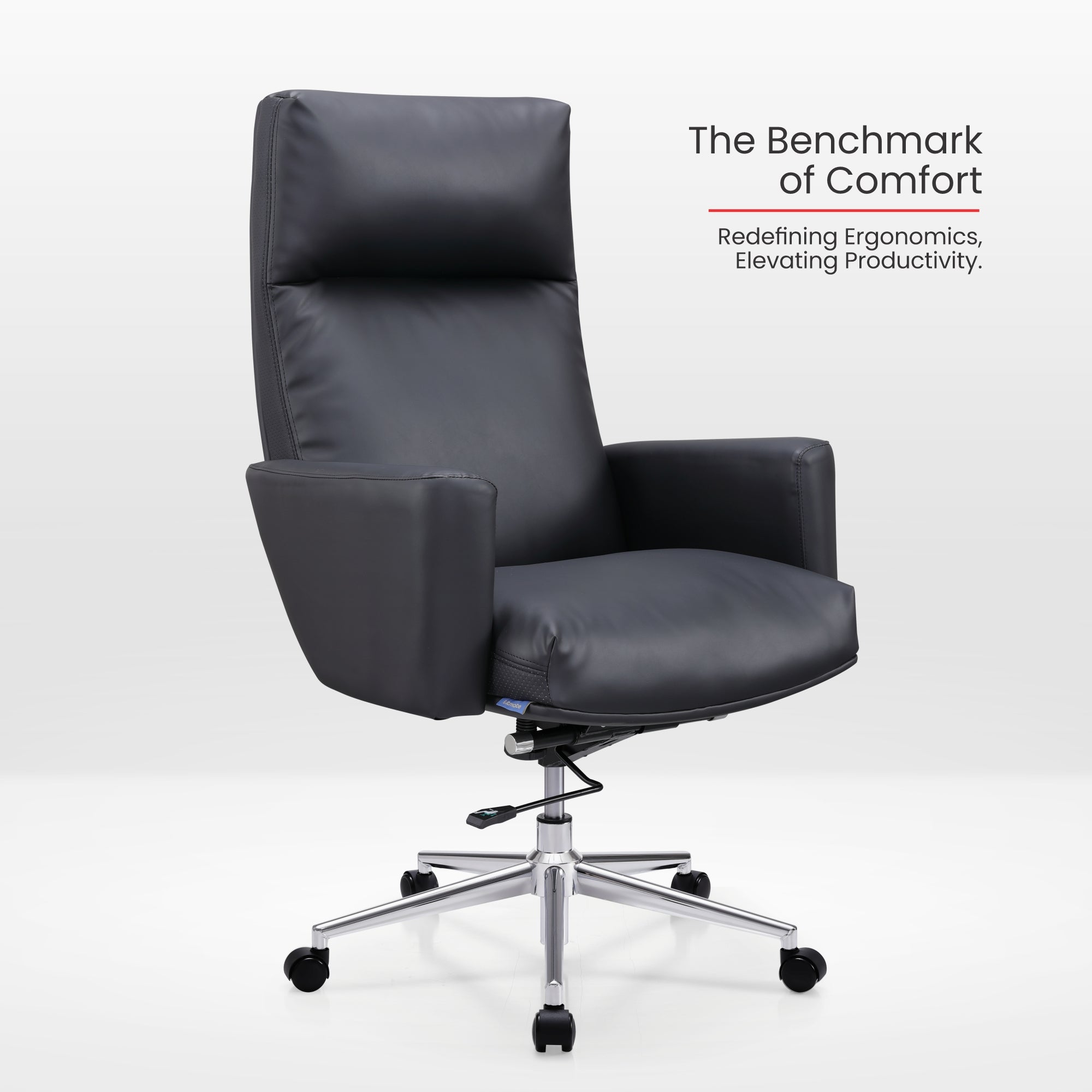 Dynasty Executive PU Leather Chair: Command Respect and Comfort