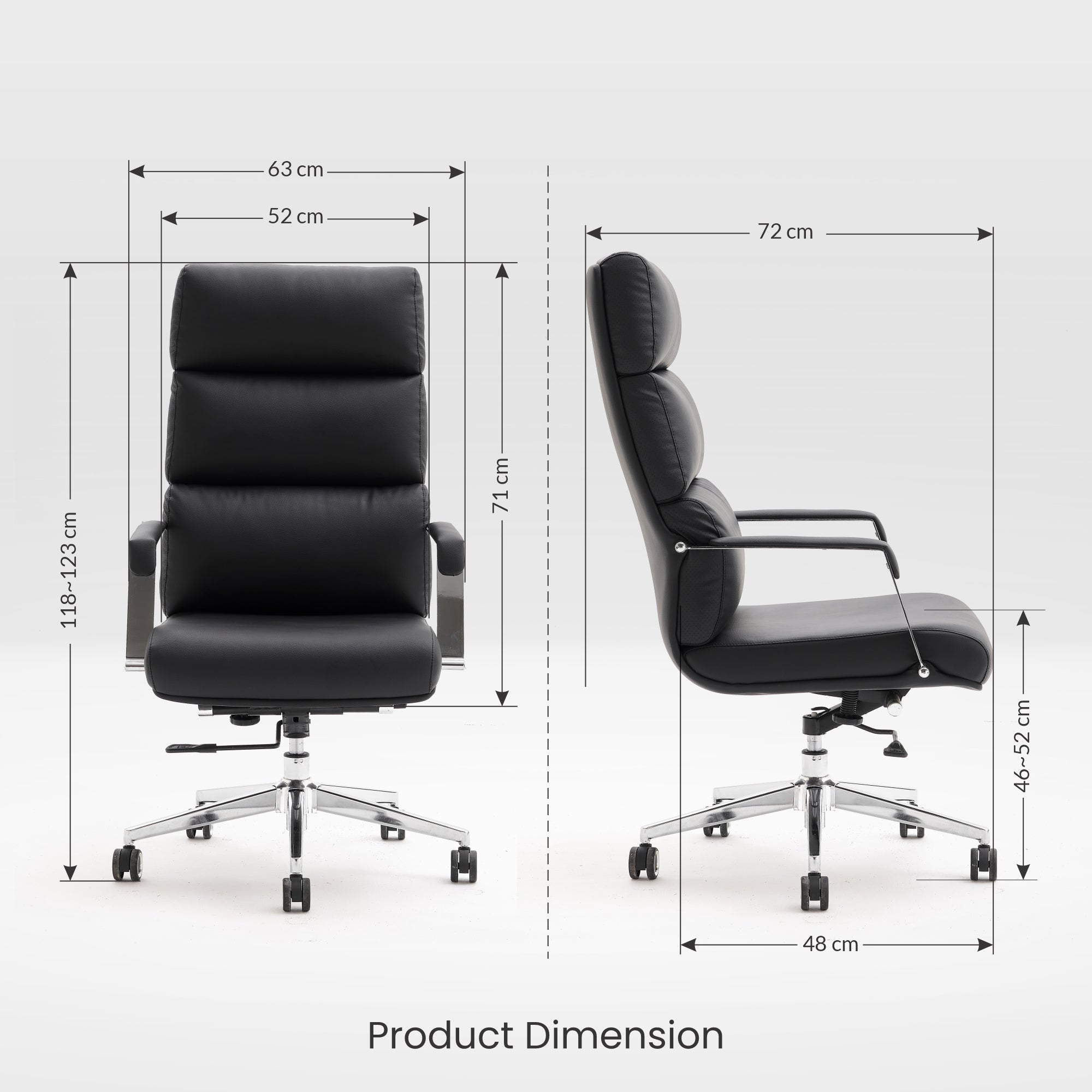 Puffer PU Leather Chair: Luxe Comfort with a Modern Edge